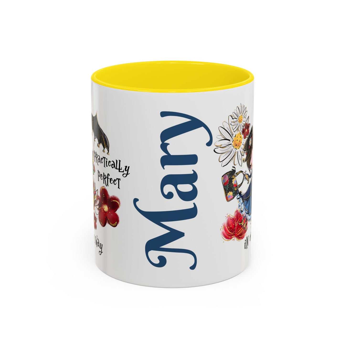 Accent Coffee Mug — 'Practically Perfect in Every Way'