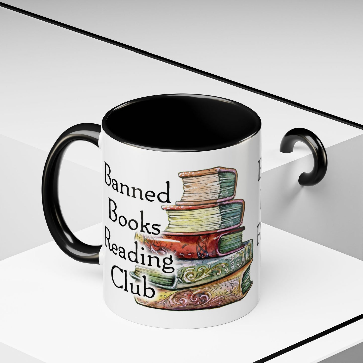 Banned Books Reading Club - Accent Coffee Mug (11, 15oz)