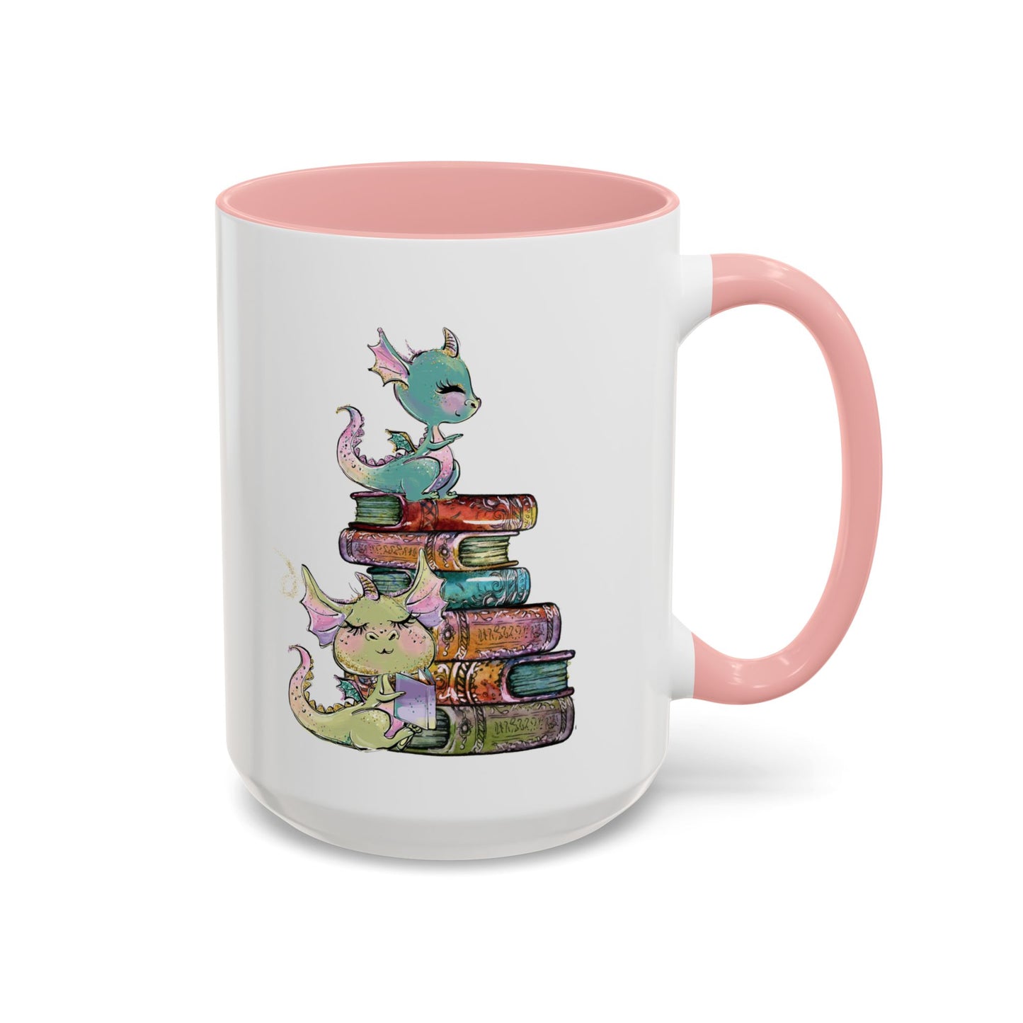 Book Dragons - Accent Coffee Mug (11, 15oz)