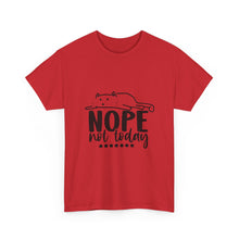 Nope Not Today Cat Tee — Cute Lazy Cat Graphic T‑Shirt