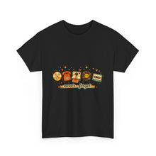 Retro Music Tee — "Never Forget" Vinyl, Cassette & CD Throwback Shirt