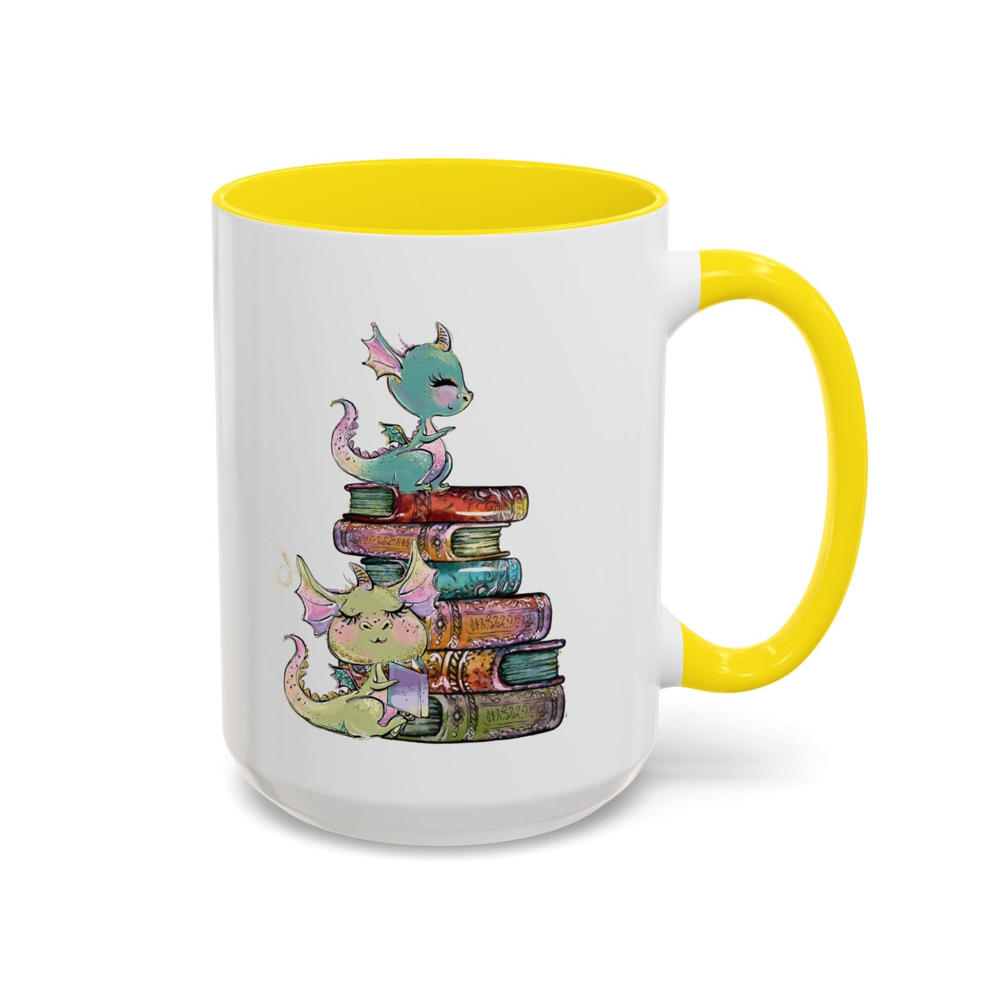 Book Dragons - Accent Coffee Mug (11, 15oz)