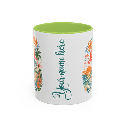 *Customizable* Living the Life Coffee Mug — "She Decided to Start Living the Life She Had Imagined"