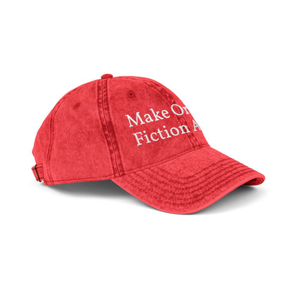 Make Orwell Fiction Again Embroidered Vintage Cap