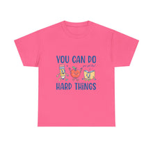 "You Can Do Hard Things" Back to  School Tee with Cute Characters