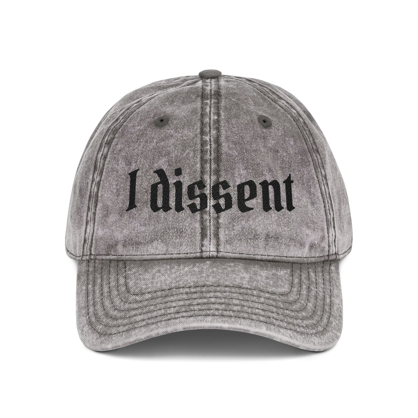 Embroidered 'I Dissent' Vintage Cap