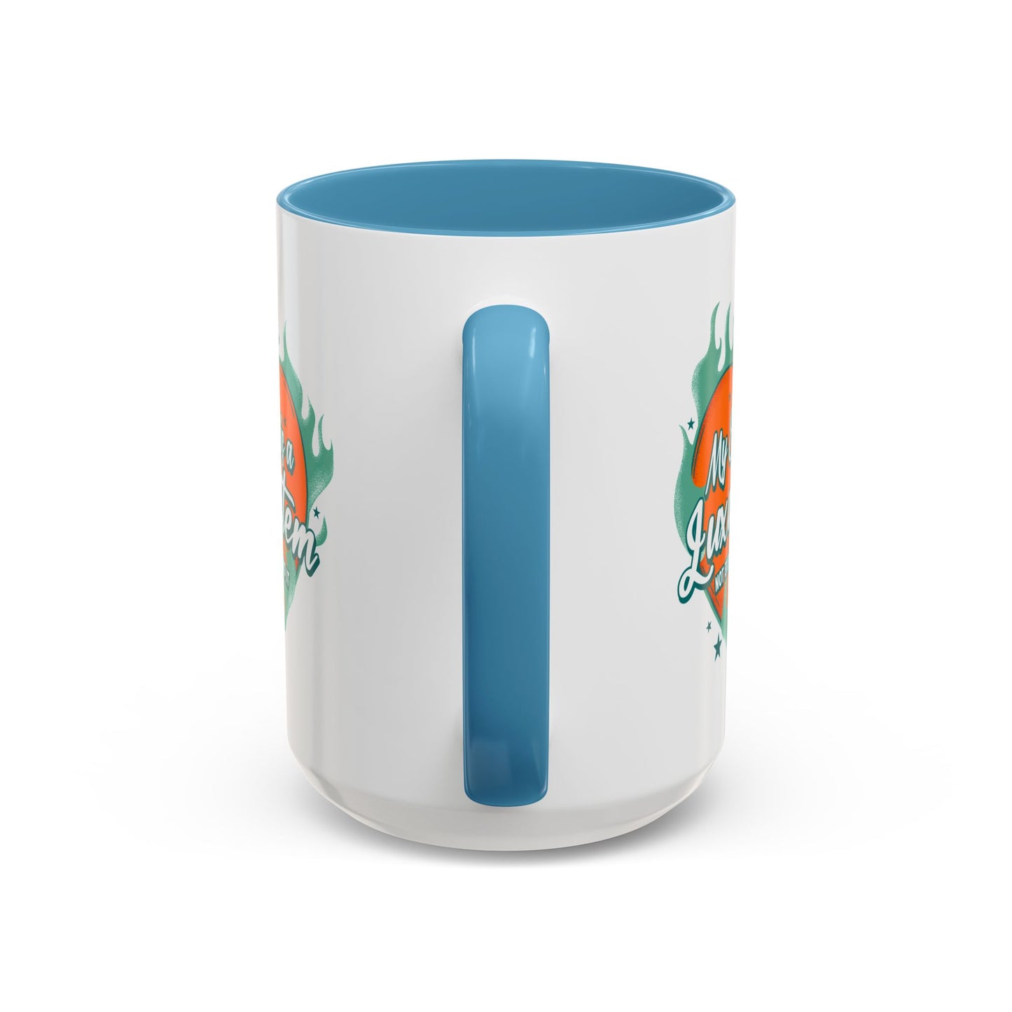 Customizable Accent Coffee Mug — "My Energy Is a Luxury Item" Heart Design