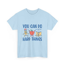 "You Can Do Hard Things" Back to  School Tee with Cute Characters