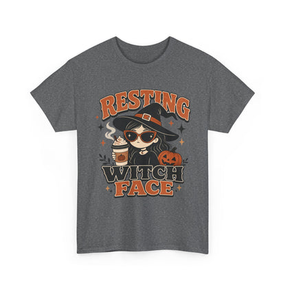 Resting Witch Face T-Shirt – Cute Halloween Witch Coffee Tee