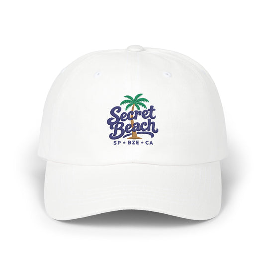 Secret Beach Dad Cap – Embroidered Palm Tree Baseball Hat