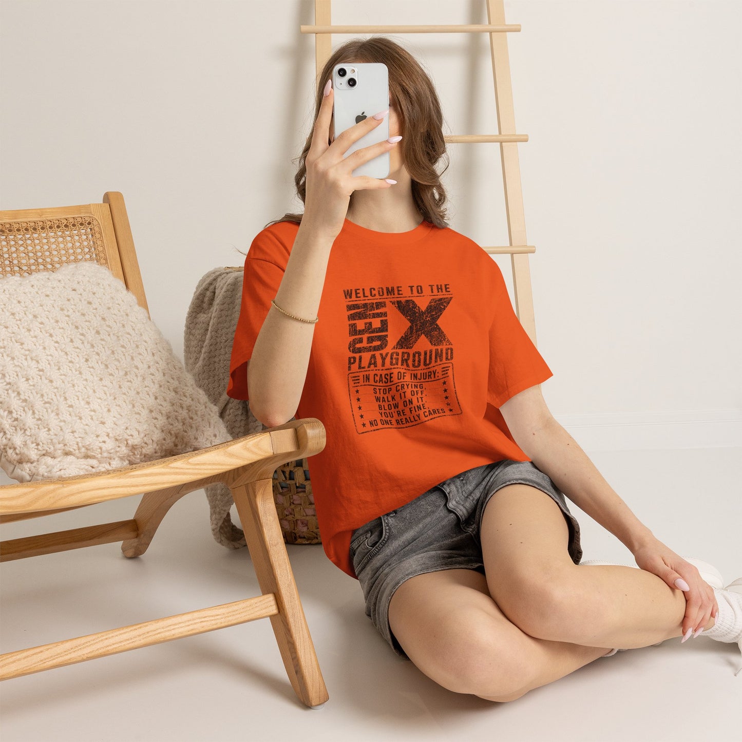 T-Shirt — 'Welcome to the Gen X Playground' Graphic Tee