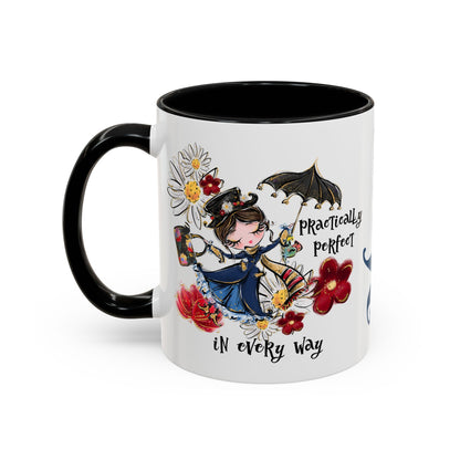 Accent Coffee Mug — 'Practically Perfect in Every Way'