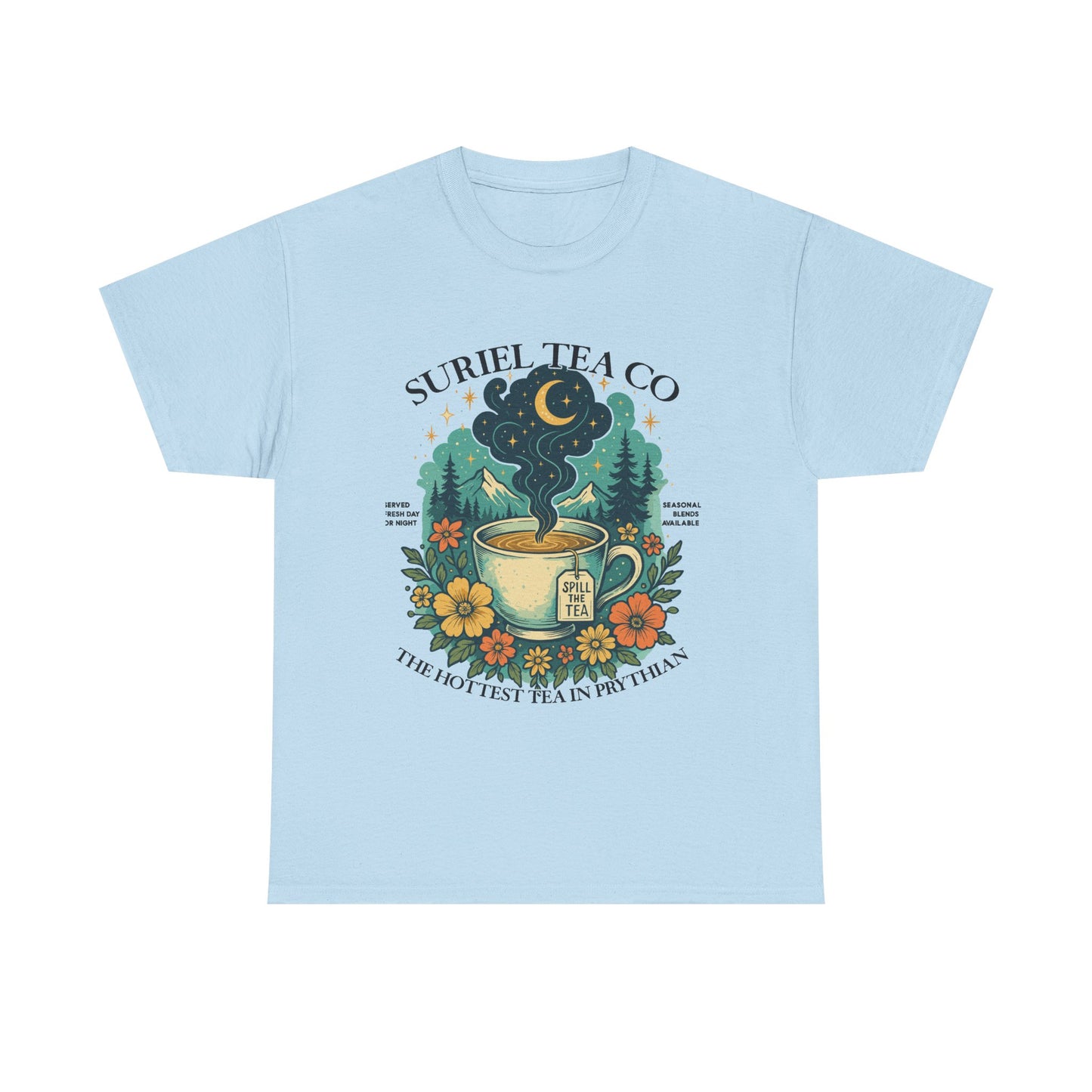 Suriel Tea Co. Vintage Tea Cup T-Shirt  Graphic Tee