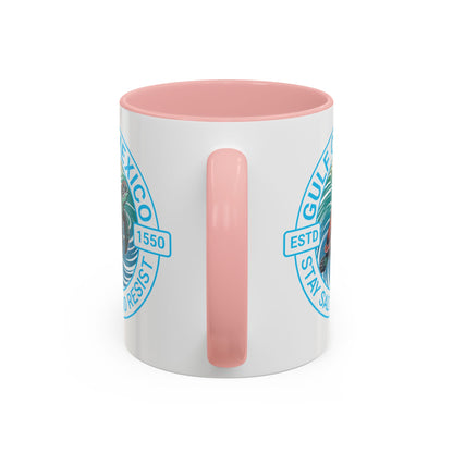 Customizable Gulf of Mexico Turtle Coffee Mug — "Stay Salty and Resist" Accent Ceramic Mug