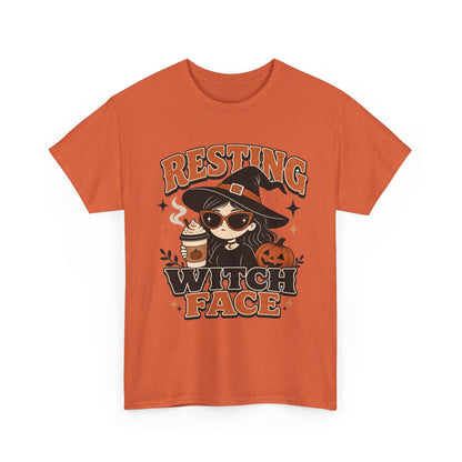 Resting Witch Face T-Shirt – Cute Halloween Witch Coffee Tee