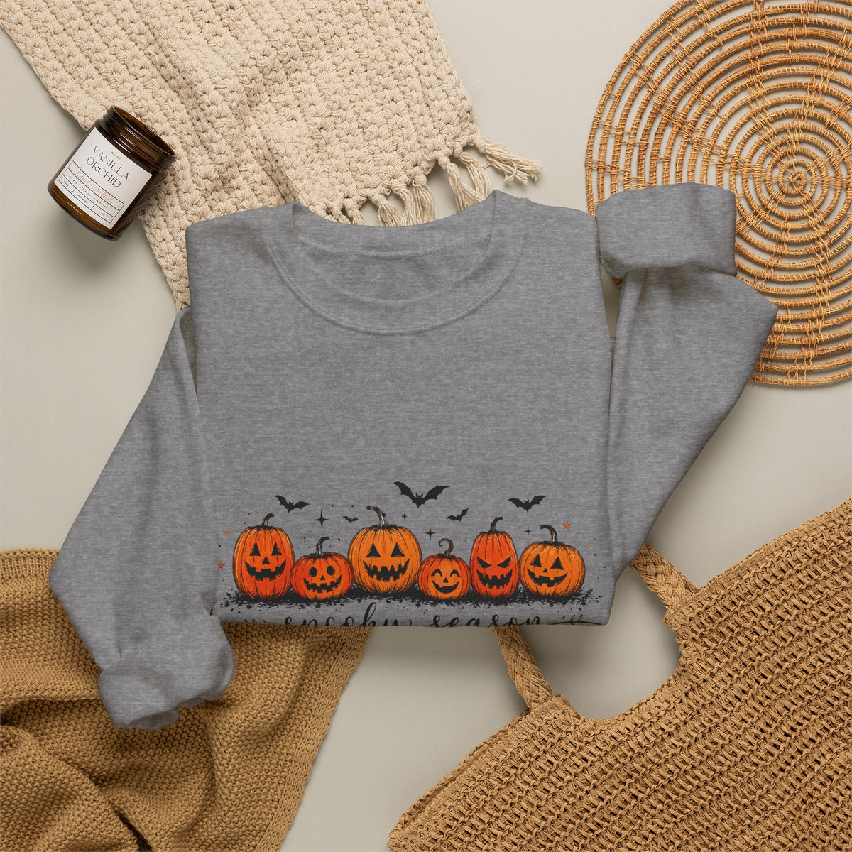 Spooky Season Pumpkin Crewneck Sweatshirt