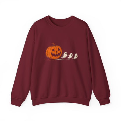 Halloween Pumpkin & Ghosts Crewneck Sweatshirt