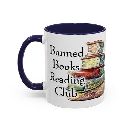 Banned Books Reading Club - Accent Coffee Mug (11, 15oz)