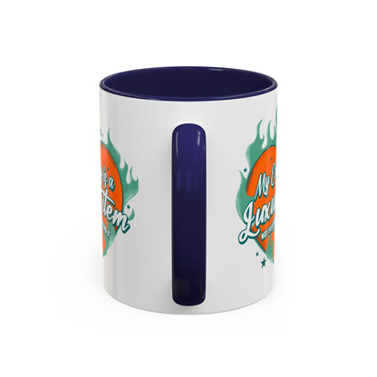 Customizable Accent Coffee Mug — "My Energy Is a Luxury Item" Heart Design