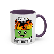 It's fine, I'm fine, Everything's Fine - Accent Coffee Mug (11, 15oz)