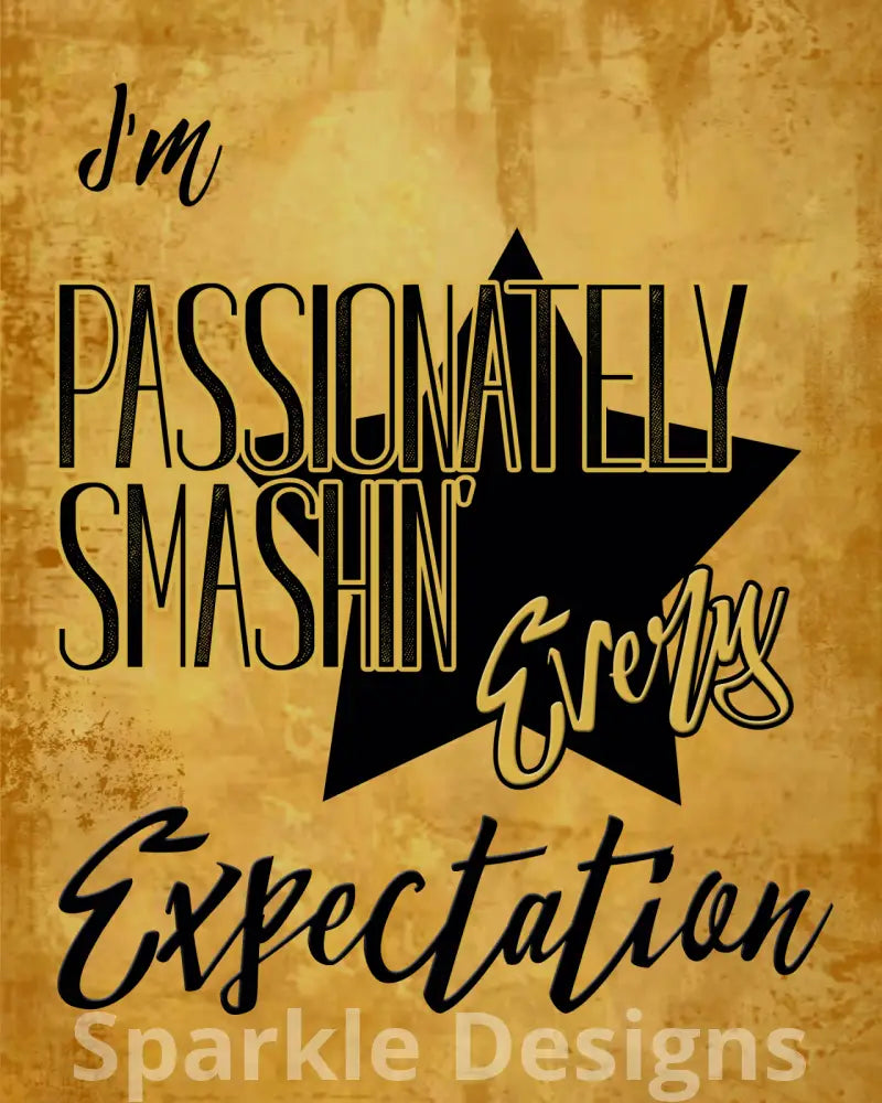 passionately smashing