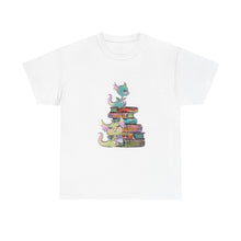 Book Dragon T-Shirt — Cute Book Stack Dragons Reading Tee