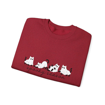 Spooky Season Cats Crewneck Sweatshirt