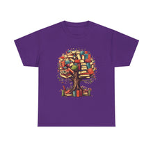Book Tree T-Shirt – Literary Tree of Books Graphic Tee for Book Lovers