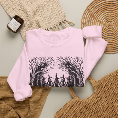 Witch Circle Crewneck Sweatshirt — "God Forbid Women Have Hobbies" Graphic