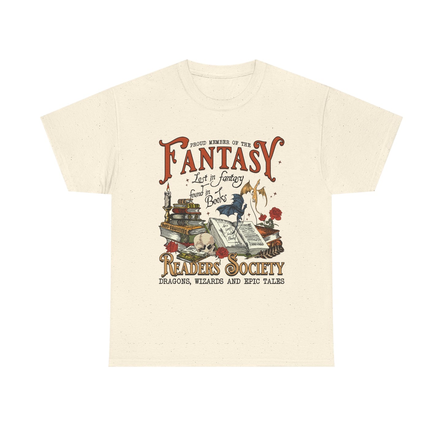 Fantasy Reader Society T-Shirt Booklover Tee