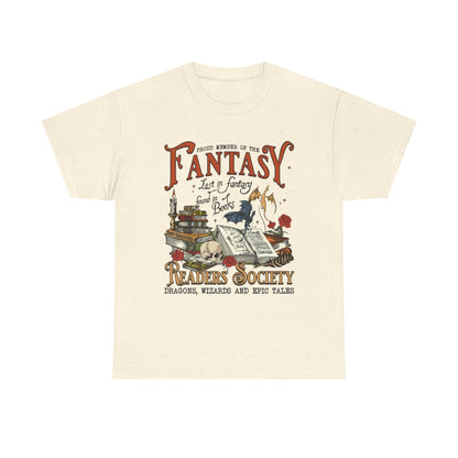 Fantasy Reader Society T-Shirt Booklover Tee