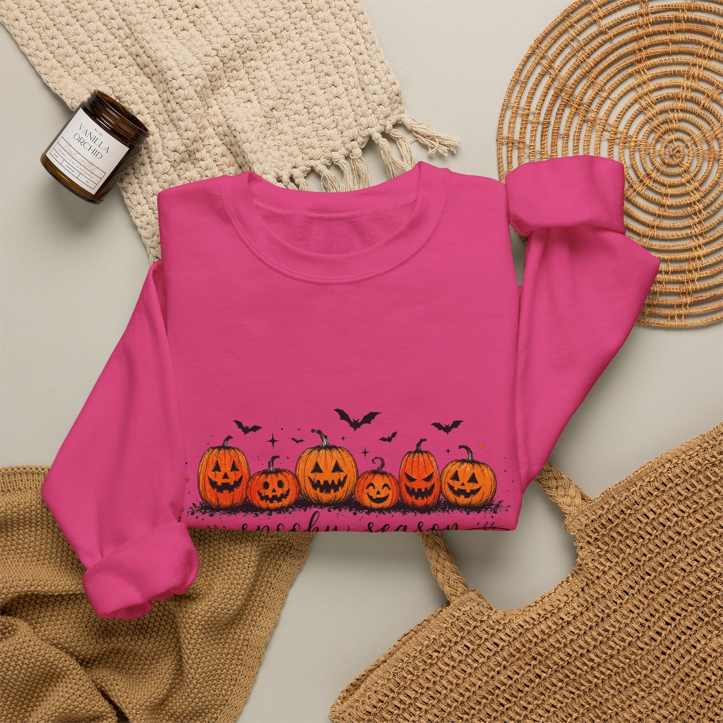 Spooky Season Pumpkin Crewneck Sweatshirt