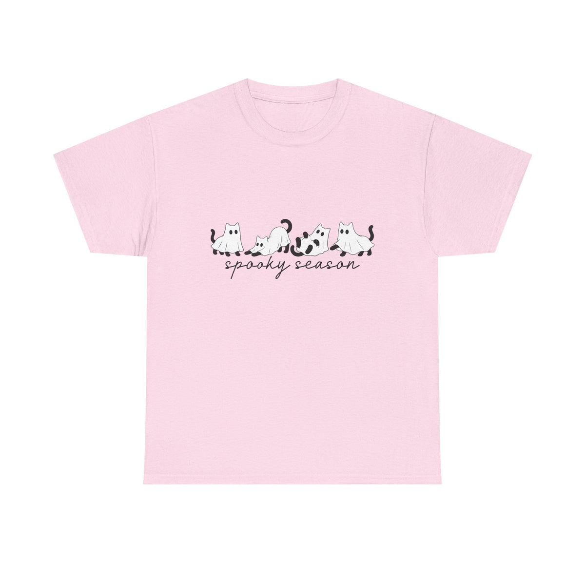 Spooky Season Cat Tee — Cute Ghost Cats "spooky season" Halloween Shirt