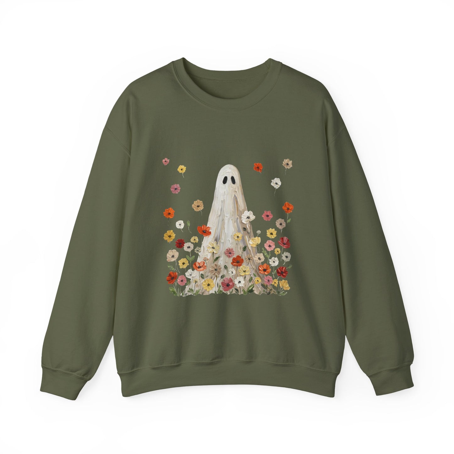Ghost in Wildflowers Crewneck Sweatshirt