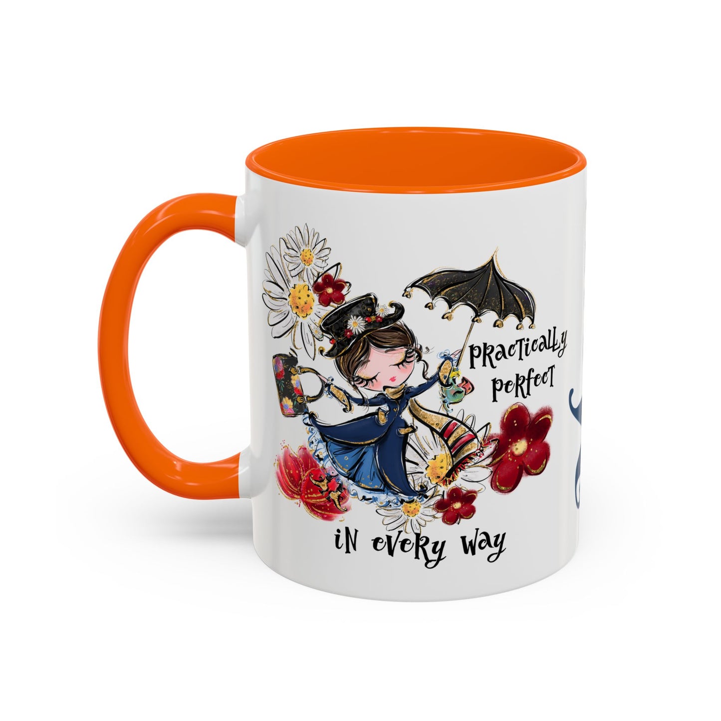 Accent Coffee Mug — 'Practically Perfect in Every Way'