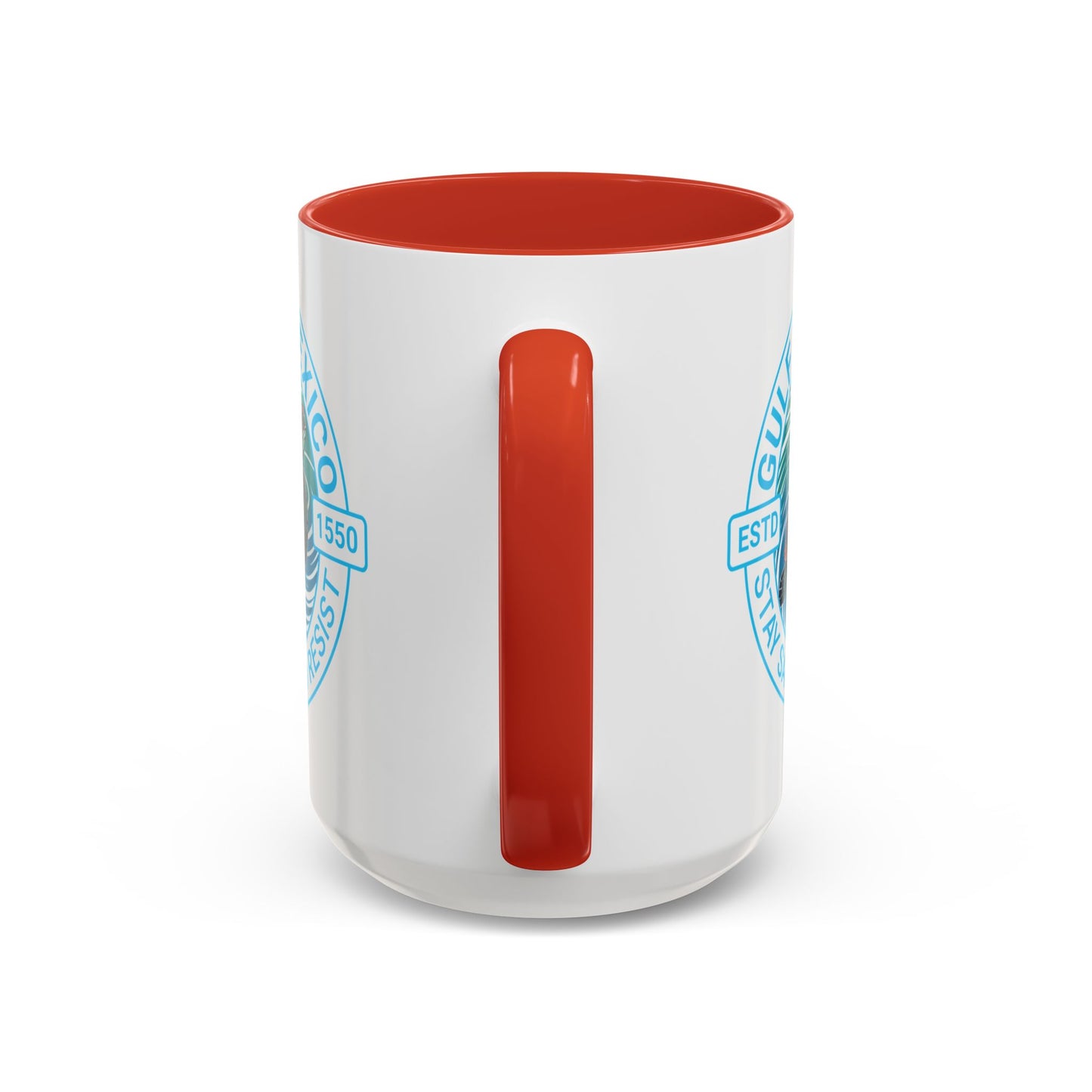 Customizable Gulf of Mexico Turtle Coffee Mug — "Stay Salty and Resist" Accent Ceramic Mug