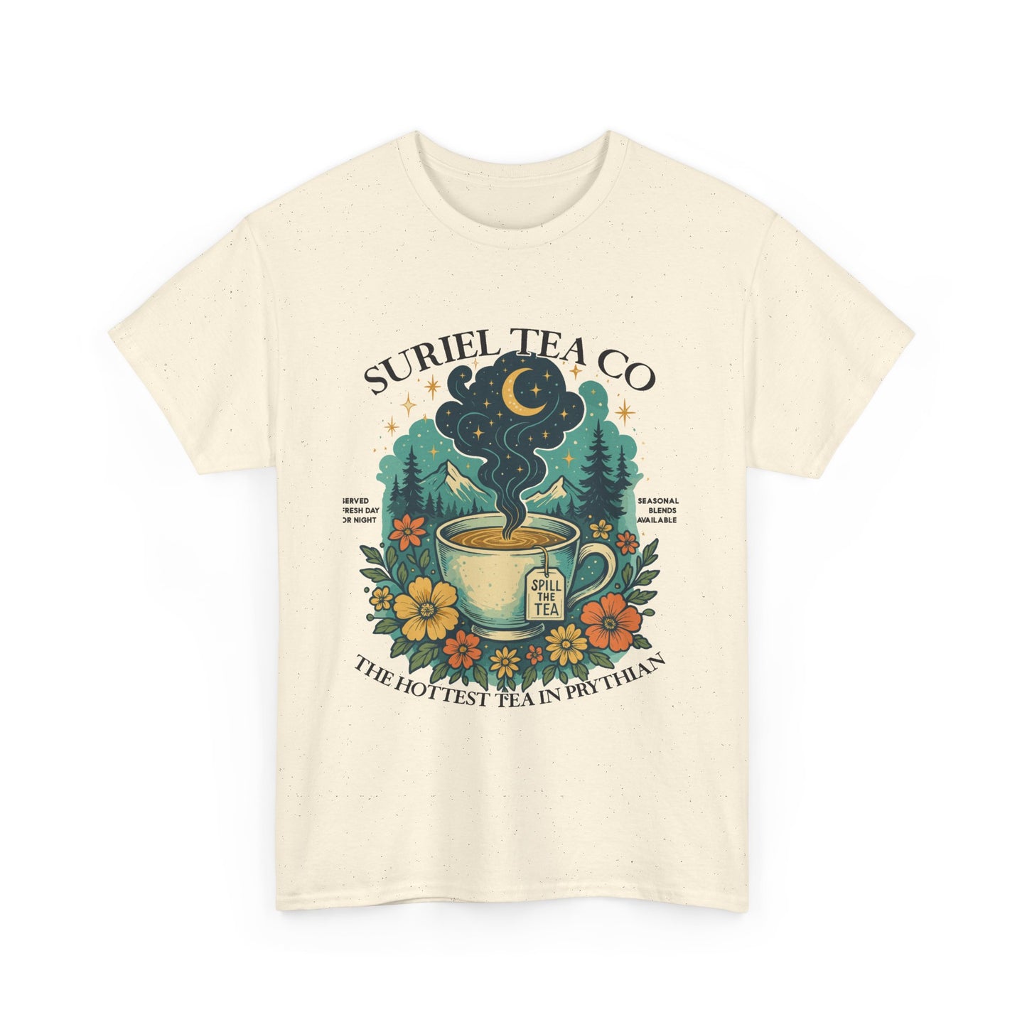Suriel Tea Co. Vintage Tea Cup T-Shirt  Graphic Tee