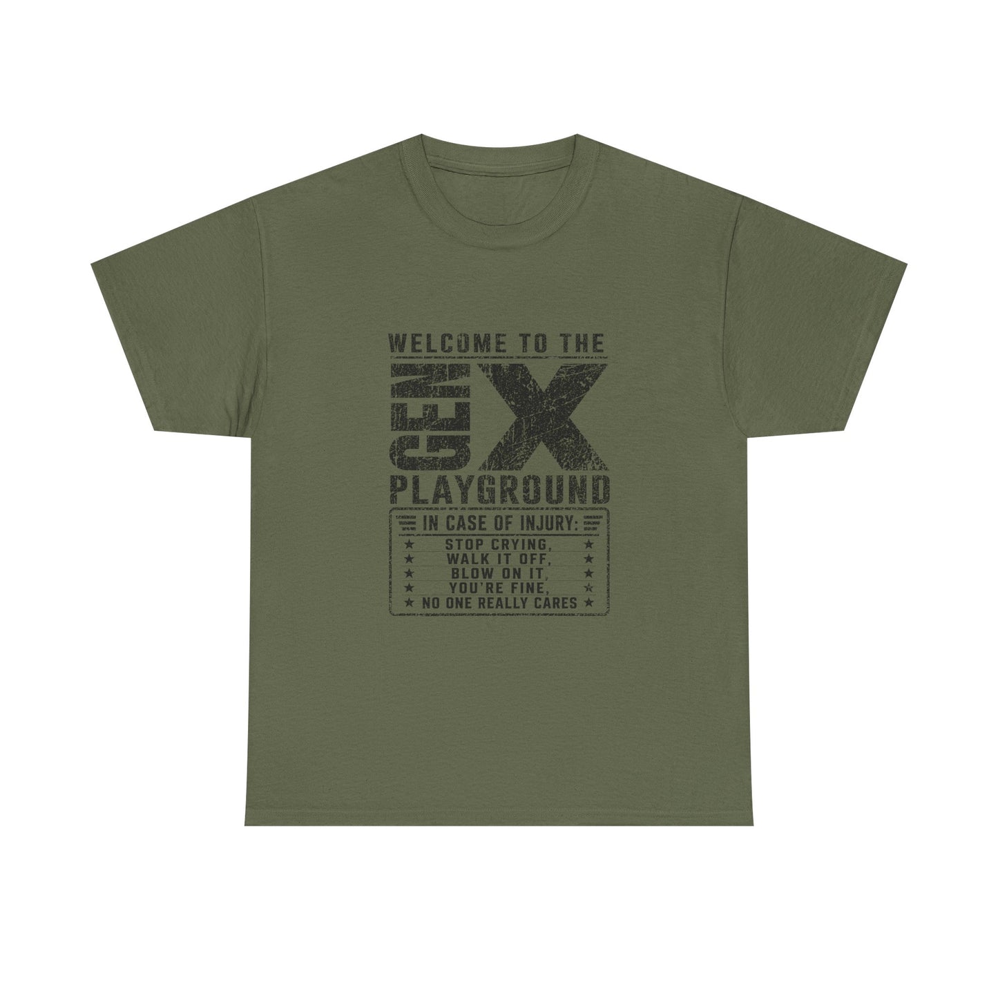 T-Shirt — 'Welcome to the Gen X Playground' Graphic Tee