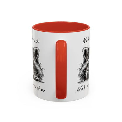 Not My Trash Not My Dumpster Raccoon Accent Coffee Mug