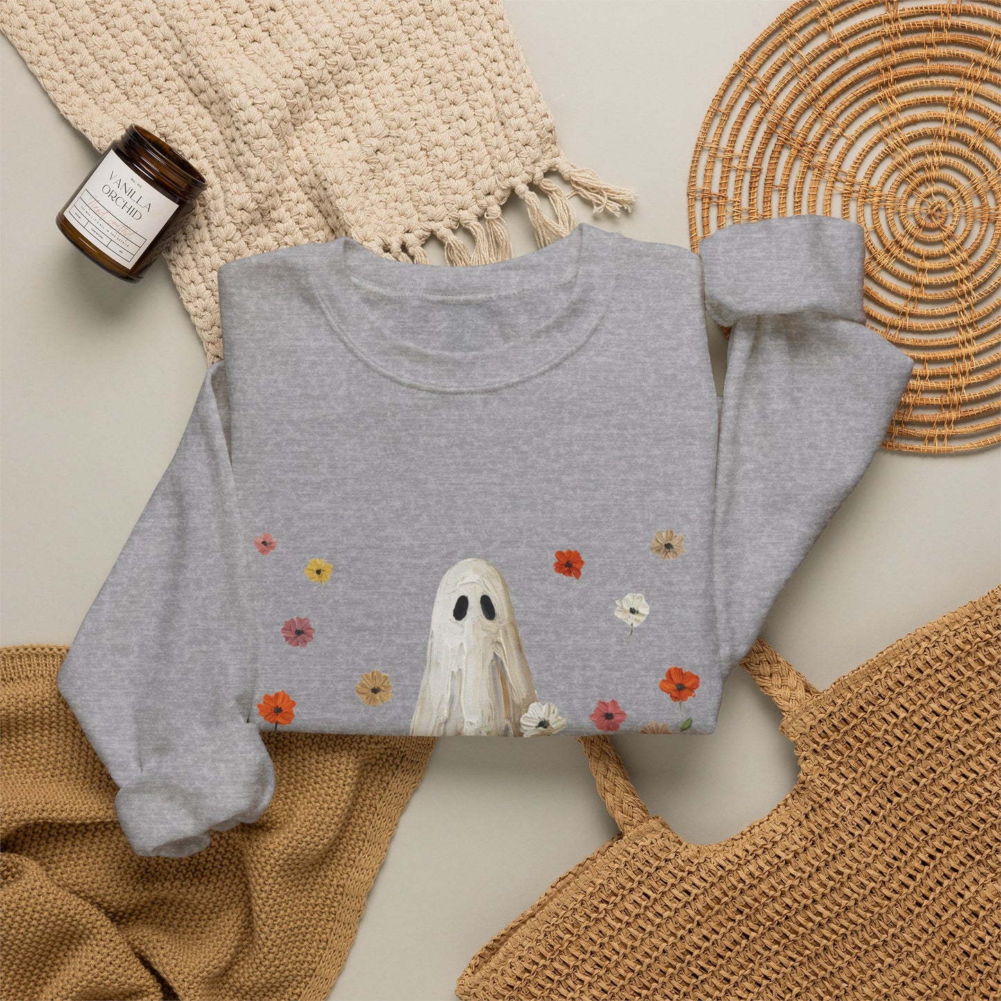 Ghost in Wildflowers Crewneck Sweatshirt