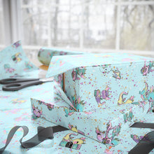 Wrapping Paper — Cute Dragons Gift Wrap (Blue)