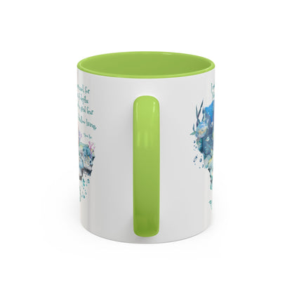Customizable Mermaid Quote Accent Coffee Mug — Inspirational Ocean Art 11/15oz