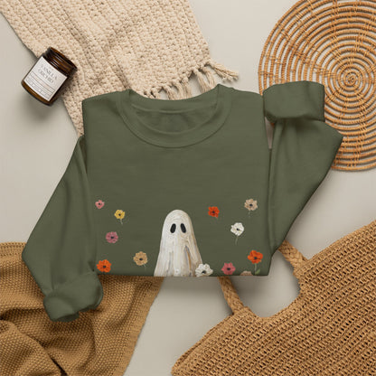 Ghost in Wildflowers Crewneck Sweatshirt