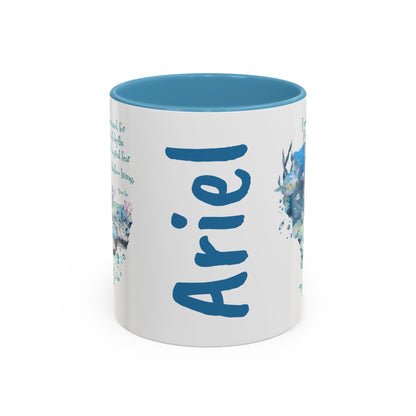Customizable Mermaid Quote Accent Coffee Mug — Inspirational Ocean Art 11/15oz