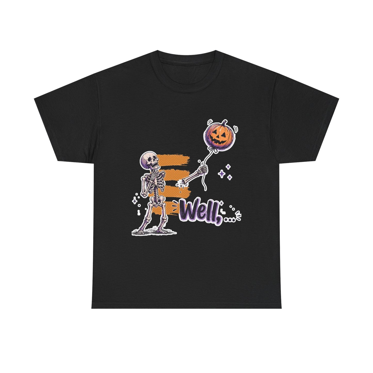 Funny Skeleton (Clean) - Well... Unisex Heavy Cotton Tee