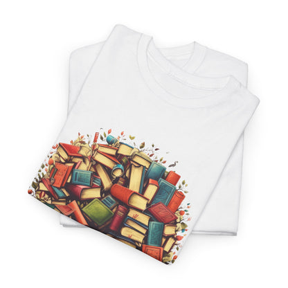 Book Tree T-Shirt – Literary Tree of Books Graphic Tee for Book Lovers