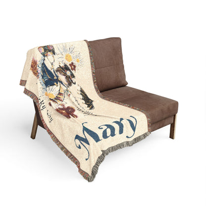 Personalized Woven Name Blanket: Practically Perfect in Every Way Cute Design