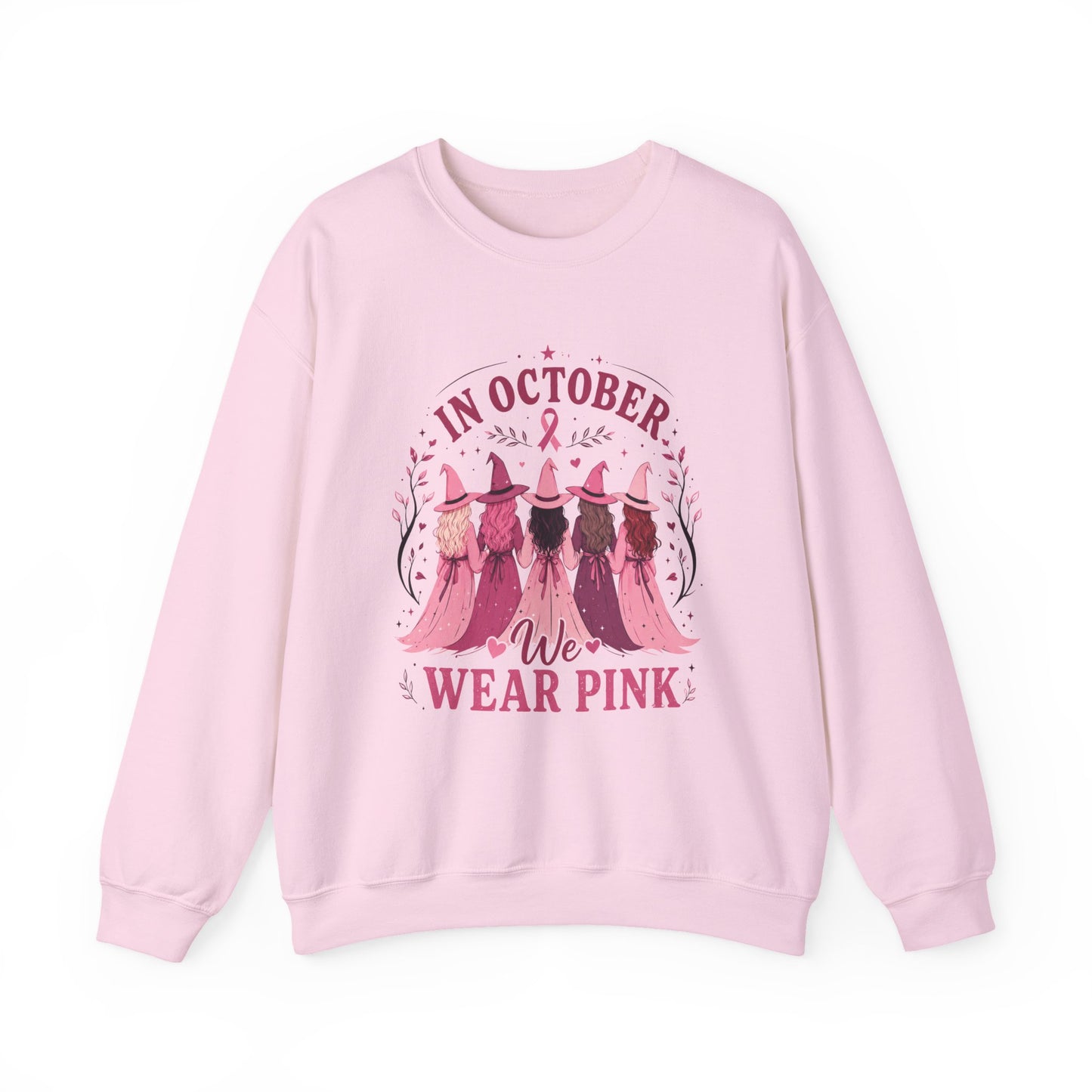 Breast Cancer Awareness Sweatshirt - "In October We Wear Pink" Crewneck
