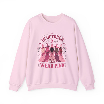 Breast Cancer Awareness Sweatshirt - "In October We Wear Pink" Crewneck
