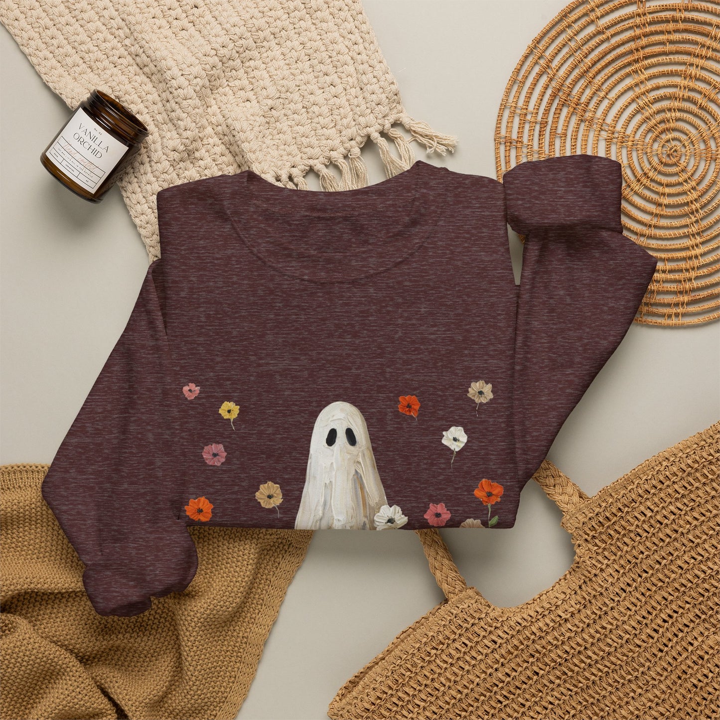 Ghost in Wildflowers Crewneck Sweatshirt